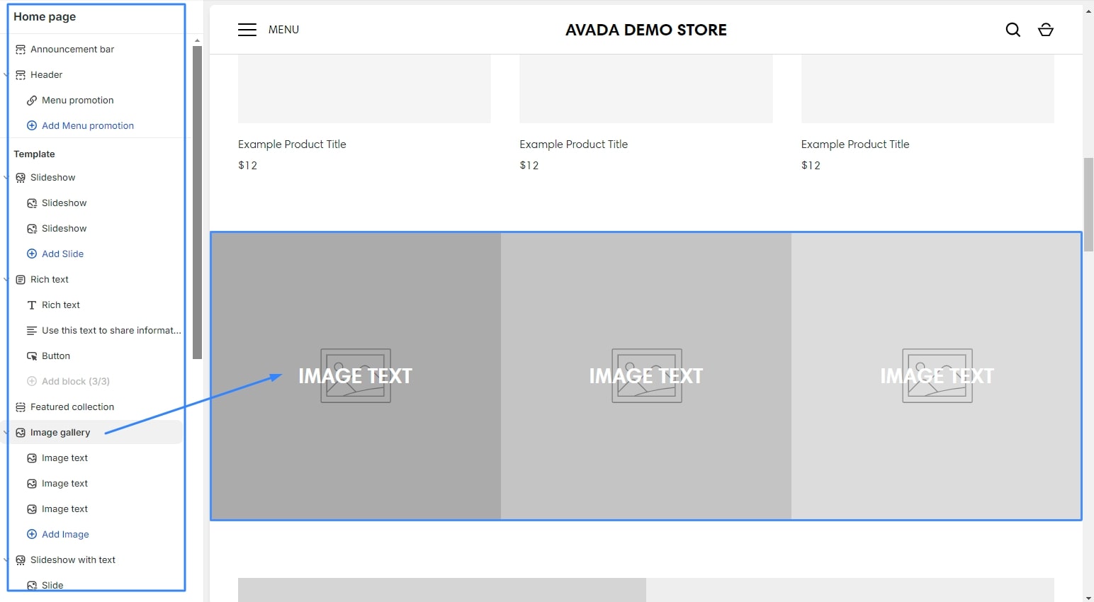 Customize Homepage 